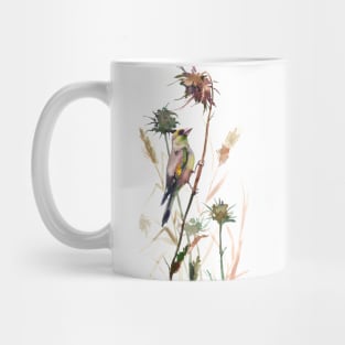 Goldfinch in Dry Field Mug